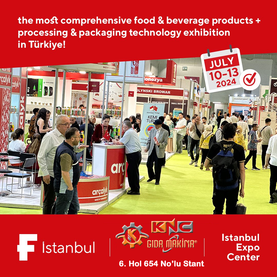 KNC Food Machinery участвует в выставке F Istanbul Food and Beverage Products and Production Technologies